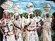 'African Dancers #2'. Pastel on Paper. .85 x .85m (approx)